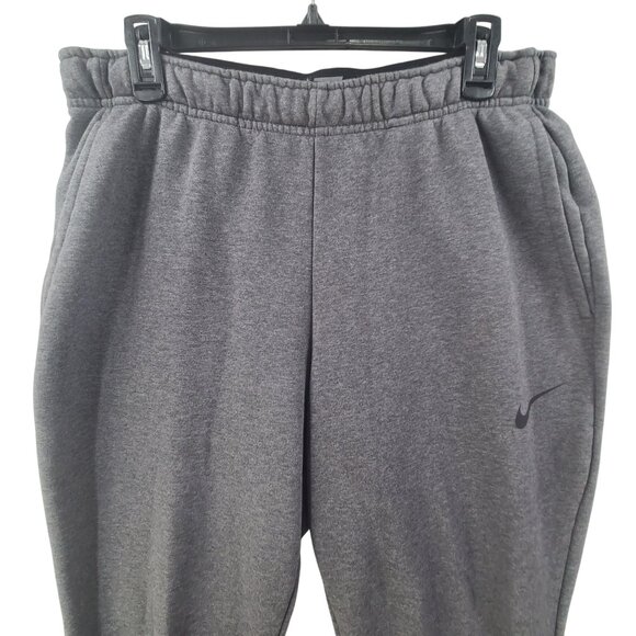 Nike Athletic Sweatpants Elastic Waistband Pull On Men's Size L Gray Workout - Picture 3 of 6